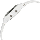 Casio Unisex Watch Digital Dial with White Resin Band, F-91WB-7ADF