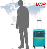 VIP Evolve Plus 55cm 4 Wheel Soft Trolley Teal Blue, EVOLVEPLUS55BLU