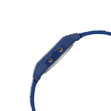 Casio Unisex Watch Digital Dial with Blue Resin Band, F-91WB-2A1DF