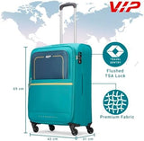 VIP Evolve Plus 55cm 4 Wheel Soft Trolley Teal Blue, EVOLVEPLUS55BLU