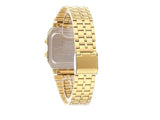 Casio Men's Watch Vintage Collection Digital, Black Dial Gold Stainless Steel Strap, A500WGA-1DF