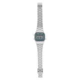 Casio Men's Watch Vintage Collection Digital, Blue Dial With Silver Stainless Steel Strap, A168WA-3AYDF