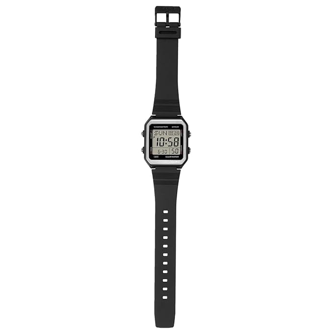 Casio Men's Digital White Dial Watch With Black Resin Band, W-221H-1AVDF product image