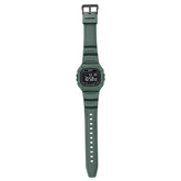 Casio Men's Watch Digital Black Dial with Green Resin Band, W-218H-3BVDF