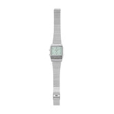 Casio Vintage Unisex Watch Analog-Digital Pastel Dial With Silver Stainless Steel Band, AQ-800E-3ADF