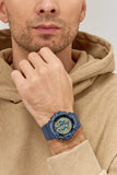 Casio Men's watch Digital, Black Dial Blue Resin Strap, AE-1500WH-2AVDF