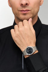 Casio Men's Watch Analog, Black Dial Silver Stainless Steel Strap,MTP-1183A-1ADF