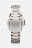 Casio Men's Watch Analog, Black Dial Silver Stainless Steel Strap,MTP-1183A-1ADF