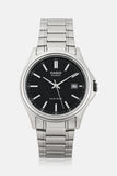 Casio Men's Watch Analog, Black Dial Silver Stainless Steel Strap,MTP-1183A-1ADF