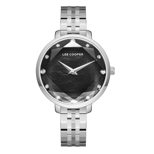 Lee Cooper, Men's, Analog Watch, Black Dial, with Stainless Steel Band, LE-LC08077.350