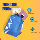 Skybags Brat Azure 18"Backpack, BRAT AZURE
