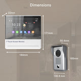 Commax Smart View IP Video Monitor 7" Connectable with PoE Switch + IP Door Bell Camera, CO-CIP-70QPT.CIP-D20YS