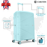 Carlton Hertford 76cm 8 Wheel Hard Top Trolley-Blue, HERTFORD76BL