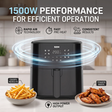 Zen, Digital Airfryer 5L, 1500 Watts, ZAF50D