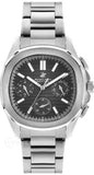 Beverly Hills Polo Club Men's Multifunction Watch with Black To Grey Dial and Silver Stainless Steel Band, BP3212X.350