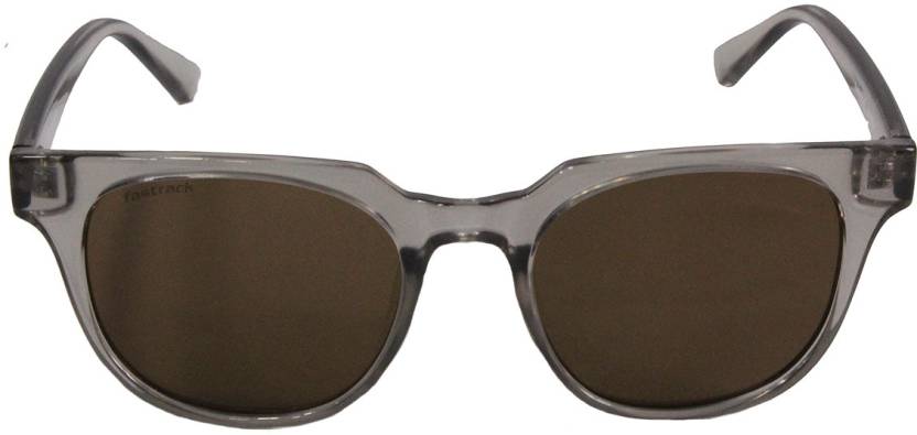 Fastrack, Unisex Wayfarer Sunglasses, Brown, P467BR2