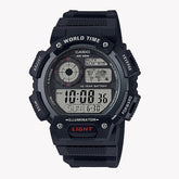 Casio Men's Watch Digital, Black Dial Black Resin Strap, AE-1400WH-1AVDF