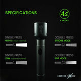 Mr.Light Bazooka Rechargeable Flashlight, BAZOOKA5XGD502 Mr.Light Flashlight BAZOOKA5XGD502