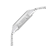 Casio Vintage Unisex Watch Analog-Digital Beige Dial With Silver Stainless Steel Band, AQ-230A-4AMQYDF