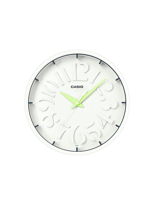 Casio Clock CS-IQ-64-3DF white dial clock