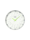Casio Clock CS-IQ-64-3DF white dial clock