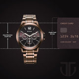 Titan Neo Splash Men's Multifunction Watch Brown Dial with Stainless Steel Band, 1698QM02