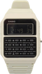 Casio, Men's Calculator Watch Digital,Black Dial Beige Resin Band, CA-53WF-8BDF