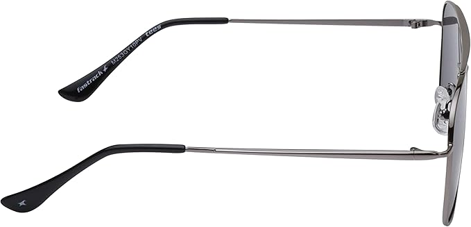 Fastrack Unisex Aviator Sunglasses, Grey Lens, Polarised and UV protected, M253GY10P - image 3
