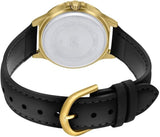 Casio, Men's Watch Analog, Black Dial Black Leather Band, MTP-V300GL-1AUD