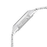 Casio Vintage Unisex Watch Analog-Digital Green Dial With Silver Stainless Steel Band, AQ-230A-3AMQYDF