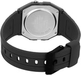 Casio Unisex Watch Digital Dial with Black Resin Band, F-91WB-8ADF