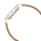 Casio Women's Watch Analog White Dial with Brown Leather Strap, LTP-VT04L-7A1DF