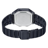 Casio Men's Watch Vintage Collection Digital, Black Dial Black Stainless Steel Strap, B650WB-1BDF