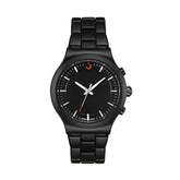 Alfajr Islamic Prayer Mens Watch Analog Black Dial With Black Stainless Steel Band, WA-32BLACK