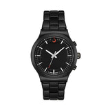 Alfajr Islamic Prayer Mens Watch Analog Black Dial With Black Stainless Steel Band, WA-32BLACK