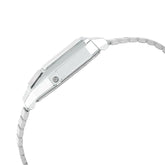 Casio Vintage Unisex Watch Analog-Digital White Dial With Silver Stainless Steel Band, AQ-800E-7A2DF