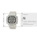 Casio Men's Watch Digital Dial With White Resin Band, MWD-110H-8AVDF