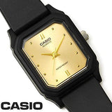 Casio, Women's Watch Analog, Gold Dial Black Resin Band, LQ-142E-9ADF product image