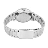 Casio Women's Watch Analog White Dial with Silver Stainless Steel Band, LTP-VT03D-7BDF