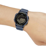 Casio Men's Digital Watch with Blue Resin Strap, WS-1800-2AVDF