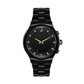 Alfajr Islamic Prayer Womens Watch Analog Black Dial With Black Stainless Steel Band, WA-32BLACKSHINING