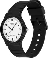 Casio, Men's Watch Analog, White Dial Black Resin Band, MQ-24-7BLDF product image