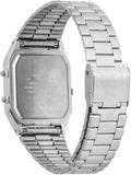 Casio, Men's Watch Vintage Collection Analog-Digital Silver Dial Silver Stainless Steel, AQ-230A-7AMQYDF
