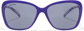 Fastrack Women's Oval Sunglasses, Purple Lens, UV protected, P306BK1F