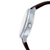 Casio, Men's Watch Analog, Silver Dial Brown Leather Band, MTP-V300L-7AUD