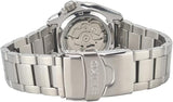 Seiko 5 Arabic Dial Men's Automatic Watch Analog Black Dial with Silver Stainless Steel Band, SRPH47K