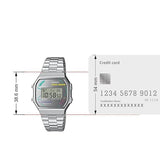 Casio Vintage Pac-Man Collection Unisex Watch with Silver Stainless Steel Band, A168WEPC-7ADR