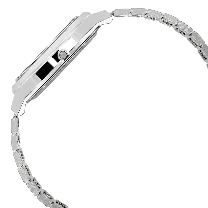 Casio Vintage Men's Watch Analog-Digital White Dial With Silver Stainless Steel Band,AQ-240E-7ADF product image