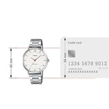 Casio Women's Watch Analog White Dial with Silver Stainless Steel Band, LTP-VT04D-7ADF