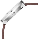 Titan Slim Men's Multifunction Watch Green Dial With Brown Leather Strap, 1877SL01